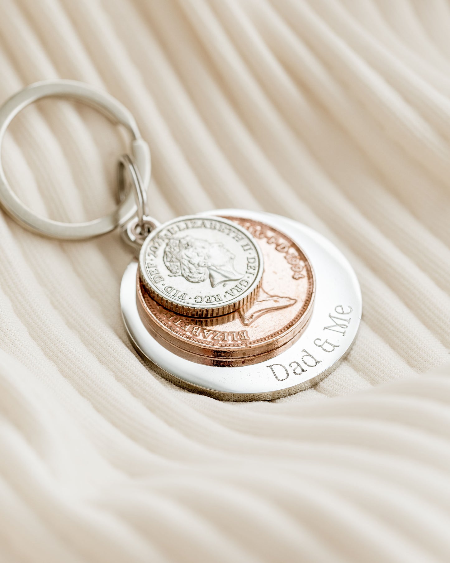 Personalised Coin Keyring