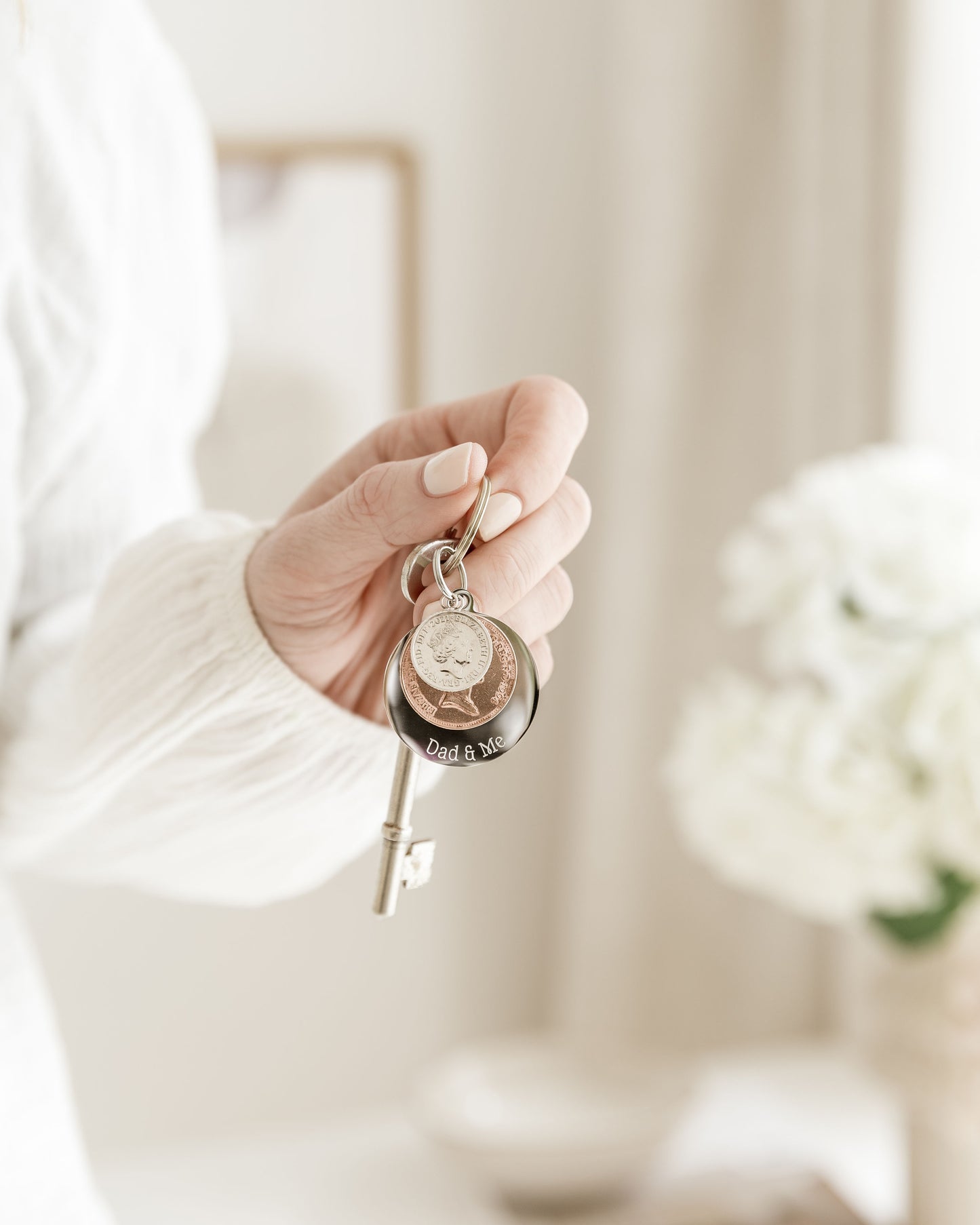 Personalised Coin Keyring
