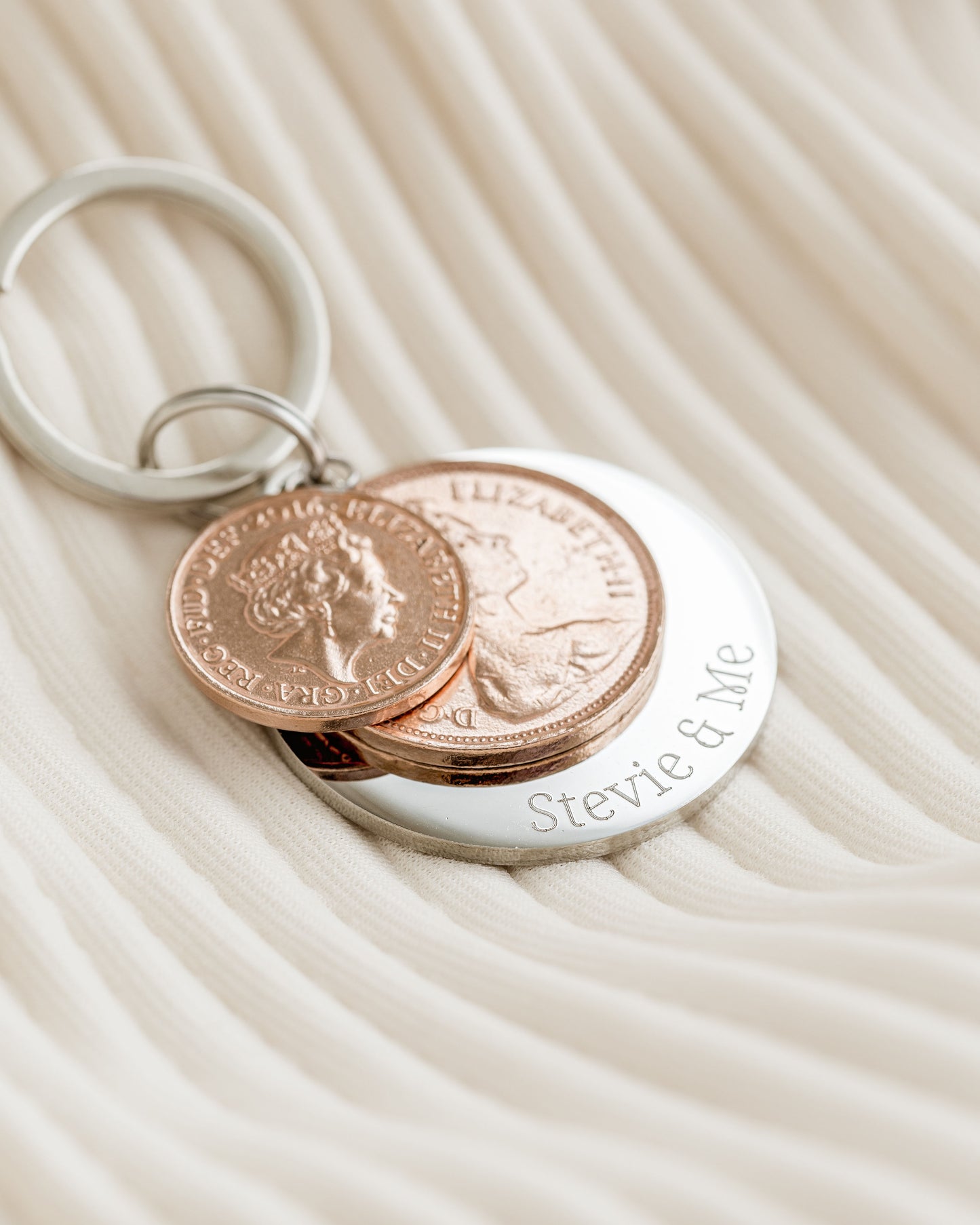 Personalised Coin Keyring
