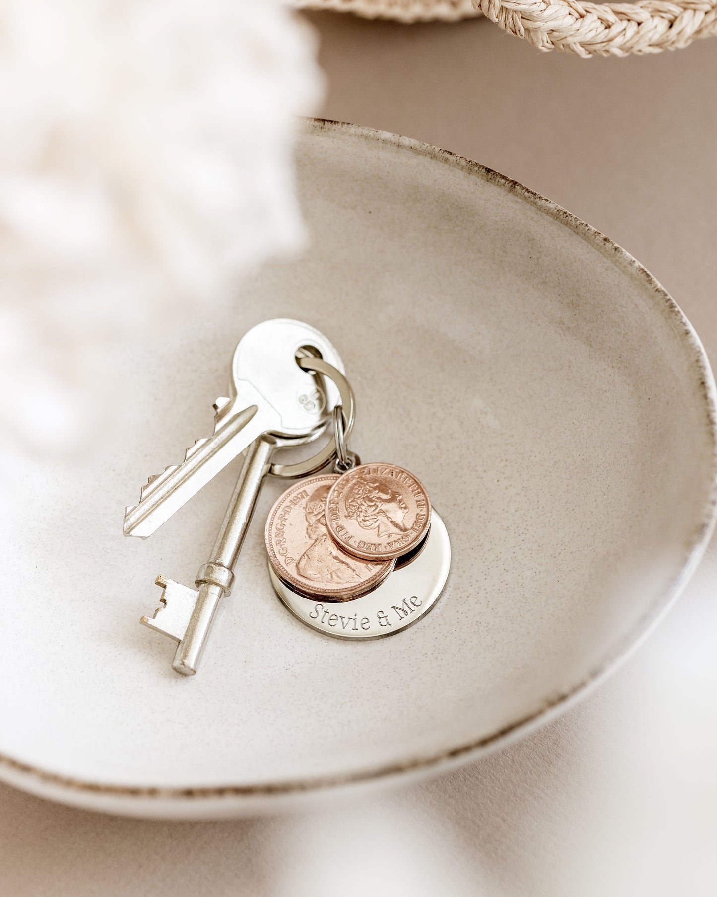 Personalised Coin Keyring