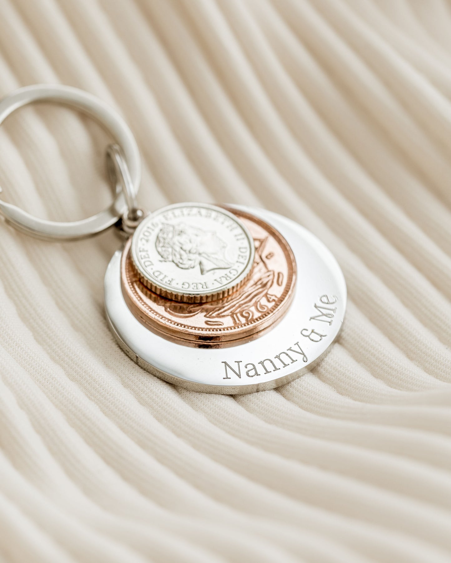 Personalised Coin Keyring