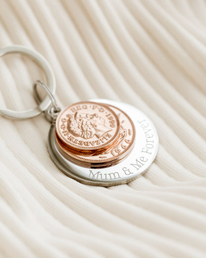 Personalised Coin Keyring