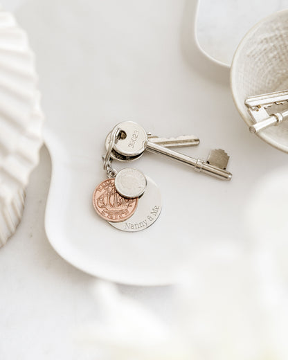 Personalised Coin Keyring